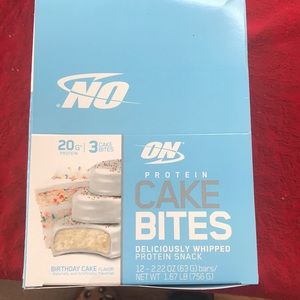 2 boxes of unopened optimum nutrition cake bites